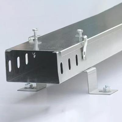 China Weatherproof Coating Adjustable Width Cable Tray Depth Of 2 Inches To 8 Inches Length Of 6 Feet To 10 Feet for sale
