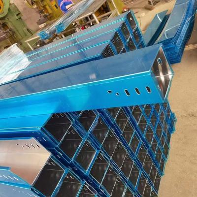 China Fire Resistant Aluminum Cable Tray Industrial Solid Bottom Cable Tray Wall Mounted for sale