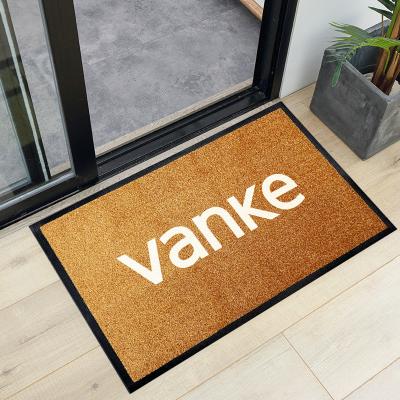 Chine Tapis de porte personnalisé imprimé en caoutchouc de nylon à support absorbant tapis de porte pour l'entrée du salon à vendre
