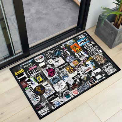 Chine Logo personnalisable support de tapis de porte personnalisation et modèle abstrait pour un ajustement parfait à vendre