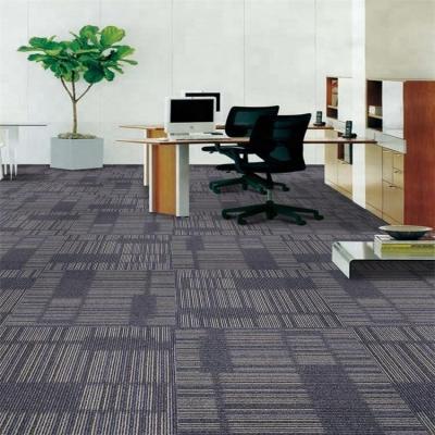 China Pile height 4mm 650g/sqm 50x50cm Square Tile Office Carpet in Modern Design 100% Nylon for sale