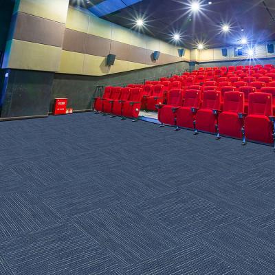 China Medium Pile Plain Line Style Feito Nylon/PP Office Carpet Tiles para Casa a partir de personalizado à venda