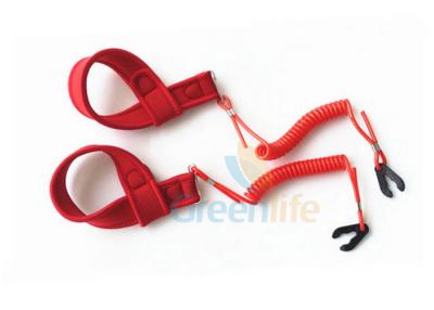 China Outboard Motor Coiled - Style Kill Cord Lanyard With Soft Wrist Band for sale