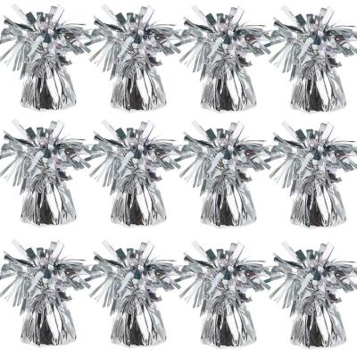 China Props 12Pcs Self-Sealing Metallic Ribbon Balloon Solid Balloon Weights Package For Wedding, Baby Showers Carnival Christmas for sale
