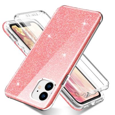 China 2021 Anti-fall butterfly and gliter tpu mobile phone case for iPhone 4.7 5.4 6.1 6.7inch for sale