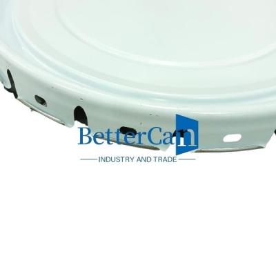 China 5 Layers Pail Bottom Tinplate End Accessories Curling Flower Lug Lid 20liter Conical Bucket Components for sale