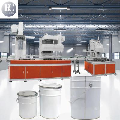 China 4 Gallon 30cpm Chemical Tin Can Manufacturing Machine Conical Expansion Station for sale