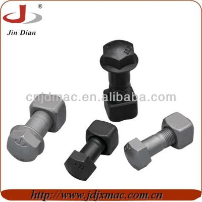 China 40Cr excavator track shoe protection bolt and nut for sale