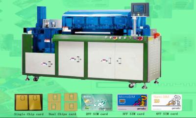 China 2FF Mini SIM card and half card punching machine, 1 chip and two chip cards punching solution for sale