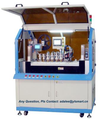 China Automatic IC Card Embedding Machine YIE-4000 implanting the punched IC chips into the milled slots or cavities of PVC cards for sale