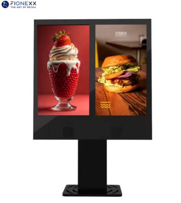 Китай Floor Stand Digital Signage Drive-Thru WiFi LCD Fast Food Marketing Display Self-Service Menu 55 Inch Outdoor Drive Thru Digital Signage продается