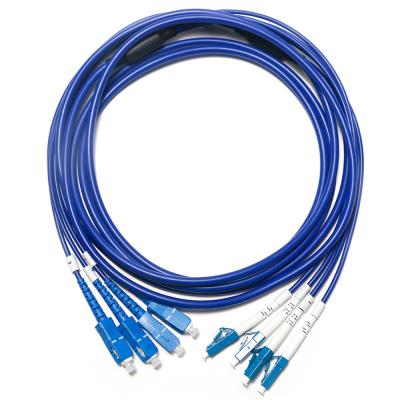 중국 SC LC 광섬유 패치 코드 감시 WLAN LAN용 다중 모드 듀얼 코어 OM3 4/4 10G 판매용
