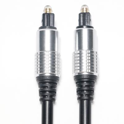 China Van het Aluminiumshell plated gold ports van pvc OD5.0 van de Toslink Audiokabel Zwarte Hifi Correcte de Fabrieksafzet voor Versterker Soundbar Te koop