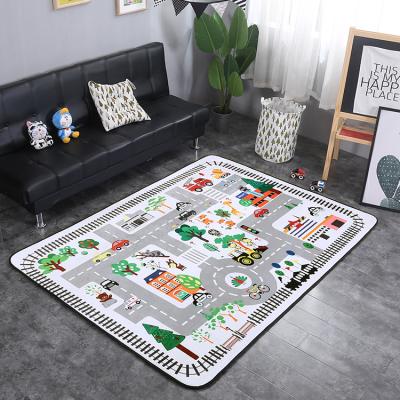 China China Factory Latest Design Baby Kids Washable Cotton Play Crawling Mat for sale