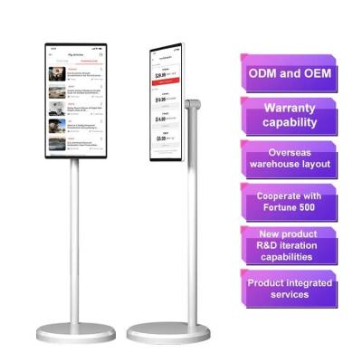 Cina 21Televisione mobile.5 pollici Android 11 Bianco Televisione intelligente mobile 32 pollici Stand By Me Televisione portatile touch screen in vendita