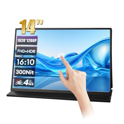 Κίνα 14 ιντσών φορητό 1920*1200P LCD οθόνη αφής οθόνη USB συμβατό με υπολογιστή PC PS4 PS5 προς πώληση