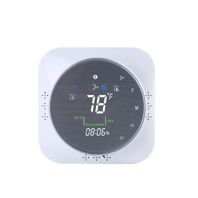 China US 24V Contemporary Touch Thermostat WiFi Control Alexa Thermostat Room Heat Pump Smart Thermostat for sale
