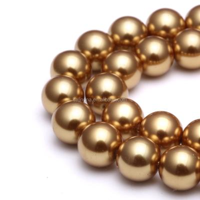 China DIY decoration; Strap; Necklace ; The good quality gold color glass bead of the earring etc. bead the loose beads for jewelry making for sale