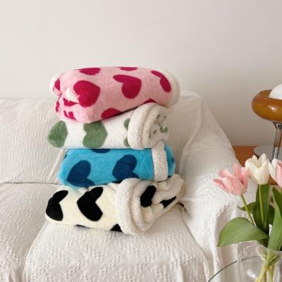 China Anti Dust Mite Wholesale Double Sided Winter Warm Super Soft Fluffy Fuzzy Fleece Throw Sherpa Baby Blanket for sale