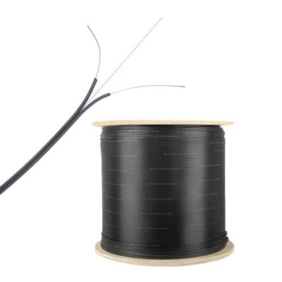 China Precio de fábrica 1 2 cable óptico del ftth del precio del cable de descenso de la fibra de la base FTTH 1km para interior/el uso al aire libre en venta