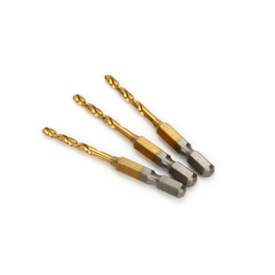 China Metal Drilling Twist Drill With Handle Hexagon Shank Stainless Steel Straight High Speed Steel Metal Jogger Special Drill Bit for sale