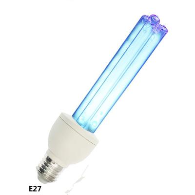 China Residential uv c light germicidal sterilizer tube e27 b22 15w 24w 254nm quartz ozone free for sale