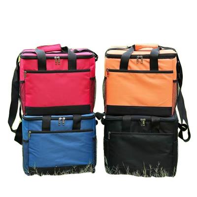 China Waterproof Custom Logo 600D Oxford Waterproof Aluminum Foil Insulated Thermal Lunch Cooler Bag for sale