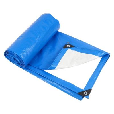 China Double Faced 8x10 Tarp In Bale Packing 9Ft Roll Hdpe Material Pe Coated Tarpaulin for sale