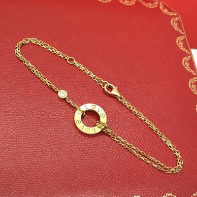 Chine 18 carats de bracelet en or massif GH Couleur VS Clarité Taille 7