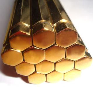 China Customized Hexagonal CW614N Brass Rod , High Capacity Brass Hex Bar Stock for sale