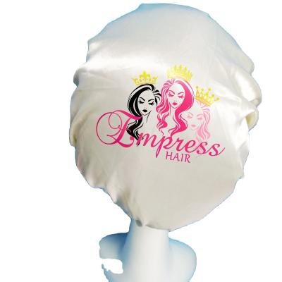 China 100% real Satin Bonnet hair care sleeping bonnet bonnet With Customized Logo for sale