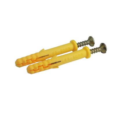 China Other LUHUICHANG 100Pcs M6 M8 Plastic Expansion Tube Pipe Wall Anchors Plugs Expansion With Phillips Head Screw Kit for sale
