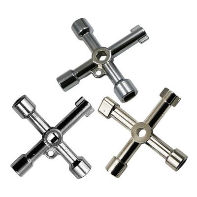 China Other 4 Ways Triangle Wrench Multifunctional Universal Keys Triangle For Gas Meter Cabinets Plumber Wrench Bleed Radiators for sale