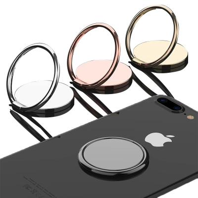 China Custom Logo Metal Adjustable 360 Degree Finger Grip Ring Mobile Phone Holder Kickstand For Iphone 12 Cell Phone for sale