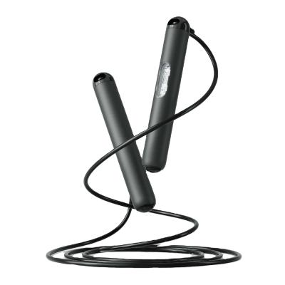 China Calorie Calculate Fat Burning White Digital Counting App Control High Speed Custom Smart Connected Sport Jump Rope for sale