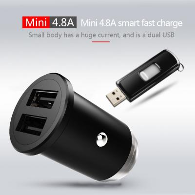 China 4.8A Dual USB CAR CHARGER Universal Compatible HOCO USB CAR CHARGER for all electronics for sale