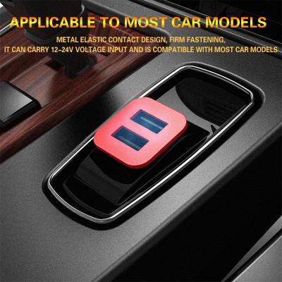 China 4.8A Dual USB CAR CHARGER Universal Compatible HOCO USB CAR CHARGER for all electronics for sale