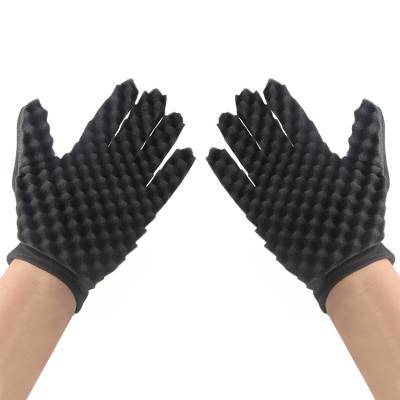 China Eco-friendly New Fashion Hair Braider Twist Sponge Gloves Shape Fir Afro Dreadlocks Curl To Sweep Sponge Hair Braiders Tool for sale