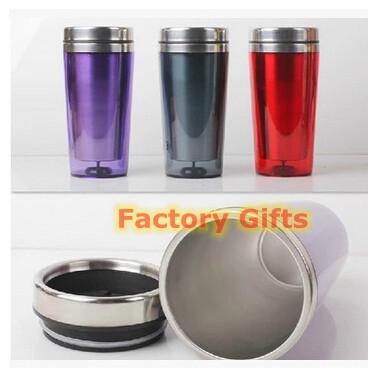 China Insulated Custom Coffee Cups Dual Material Plastic And Steel 11 Oz Coffee Cups for sale
