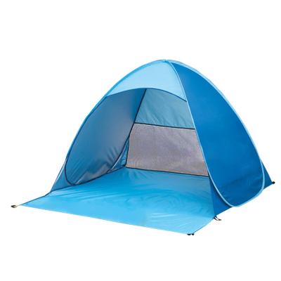 China Extended Type Beach Tent Spot Supply Full Automatic Explosive Border 2 Seconds Speed Open Beach Shade Tent for sale