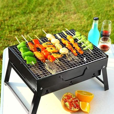 China Adjustable Height High Quality And Easy To Clean Charcoal Grill Barbecue Portable BBQ - Stainless Steel Folding BBQ for sale