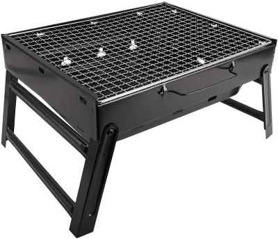 China Adjustable Height Easy to clean folding Charcoal Barbecue Grill Set portable camping folding grill for sale
