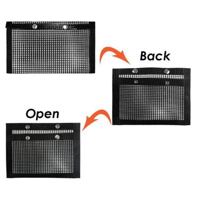 China Dustproof 2022 Amazon hot bbq charcoal packing bags non-stick bbq mesh grilling bag for outdoor grill for sale