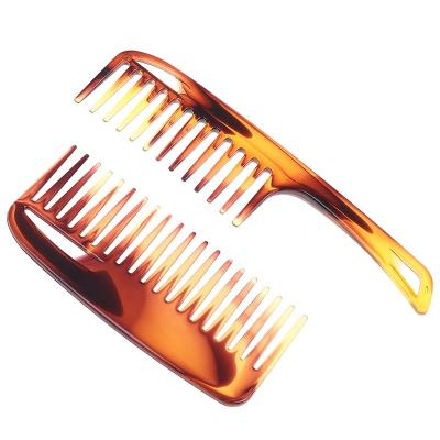 China Plastic Wide Tooth Comb Brown Hair Comb Large Hair Care Styling Tools Comb Tangle Hair Brush Stylist Care Tools AHL4057 for sale