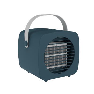 China New Built-in Cold Wind USB Air Conditioner with Spray Mini Portable Rechargeable Air Cooler with Handle for Home Office Office for sale