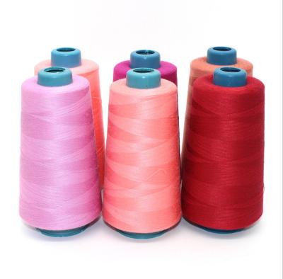 China Wholesale Abrasion Resistance Hot Selling Cheap 100% Polyester Spun Sewing Thread 40/2 5000yds With Different Colors for sale