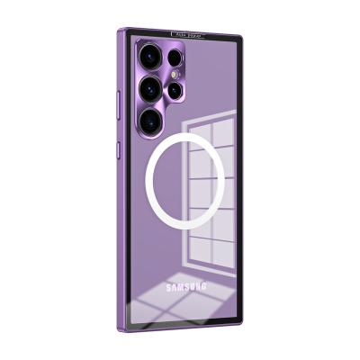 China Shockproof 2023 high definition mobile phone case for samsung Aluminum frame and CD lens For Galaxy S22 S23 for sale