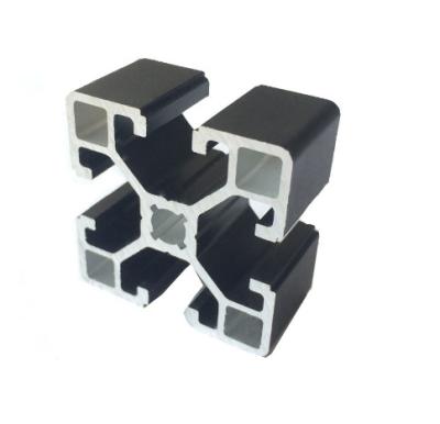 China Customized Black 10x10 20x20 30x30 20x40 20x60 80x20 v slot aluminum extrusion profile for sale