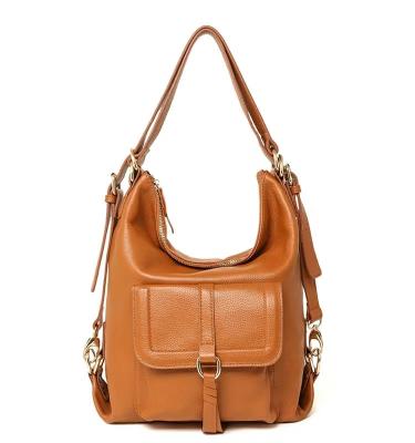 China Waterproof Women's Backpack PU Leather Handbag Schoolbag For Girls multifunctional bucket bag college one shoulder dual-use bag for sale