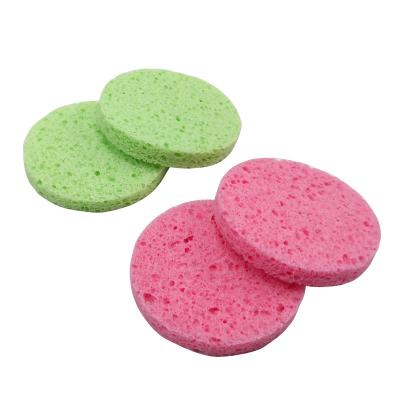 China Viable Cellulose Sponge Makeup Cleansing Facial Natural Skin Friendly Exfoliating Wood Fiber Factory Hot Sponge for sale